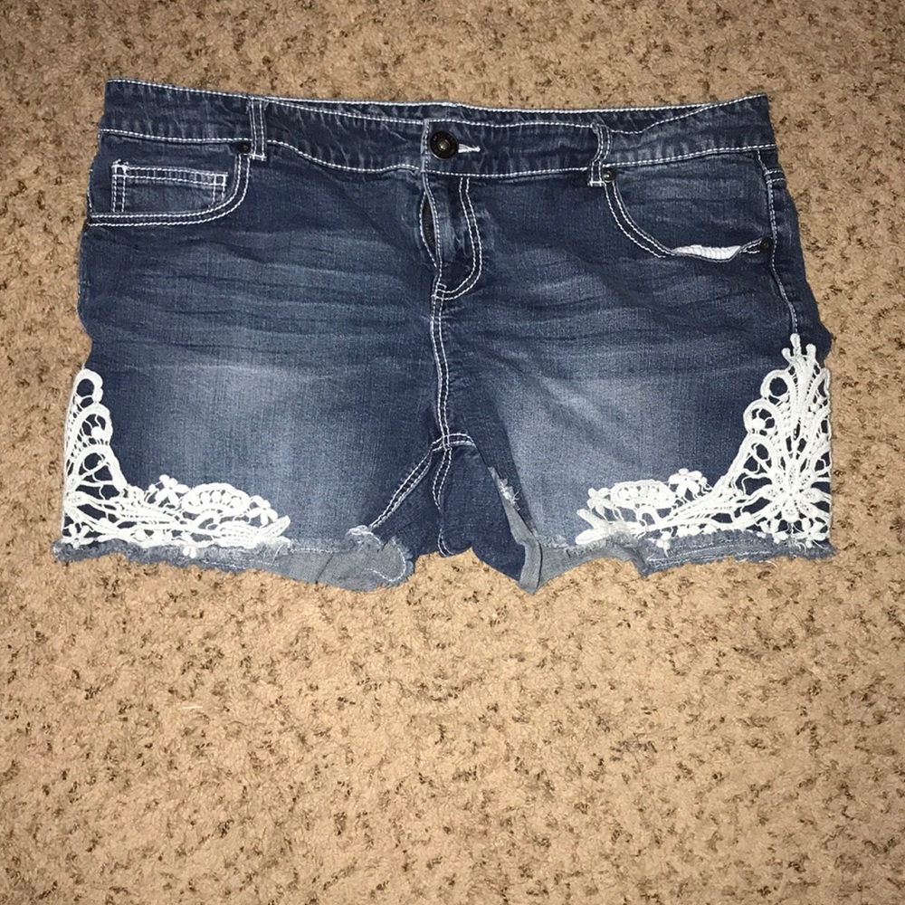 Denim shorts